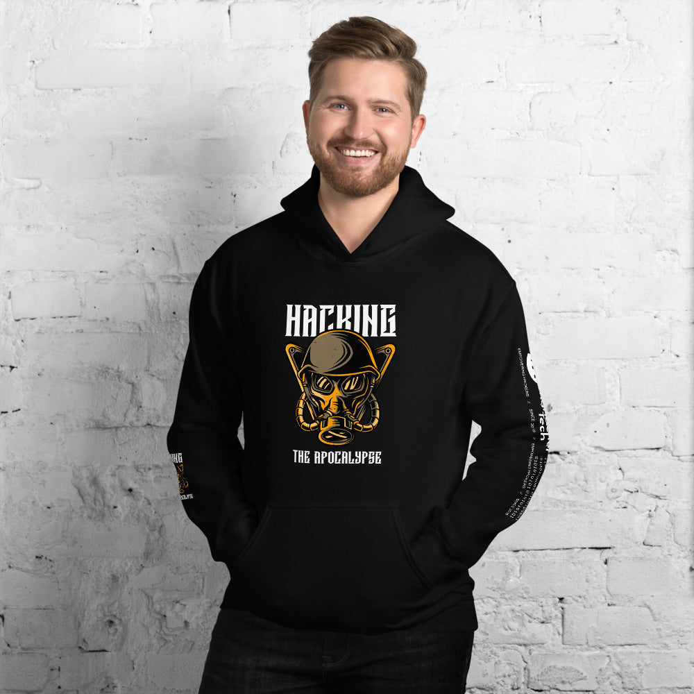 Hacking the apocalypse - Unisex Hoodie (with all sides design) by DarkByteGear