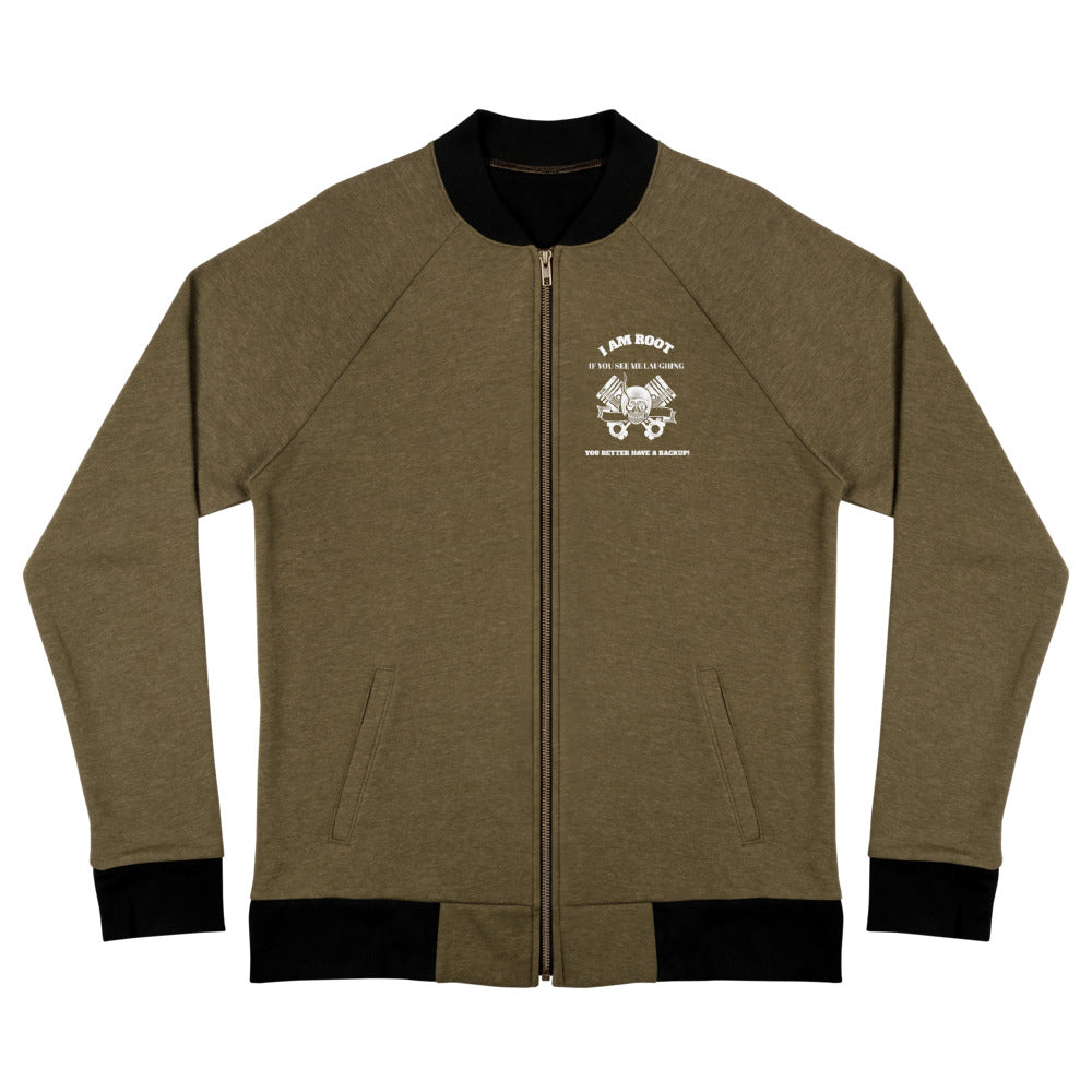 I Am Root If You See Me Laughing You Better Have A Backup - Bomber Jacket by DarkByteGear