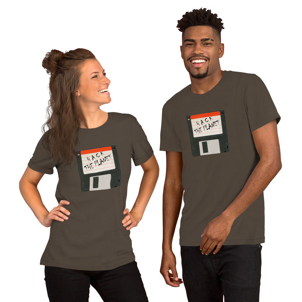 Hack the planet - Short-Sleeve Unisex T-Shirt by DarkByteGear