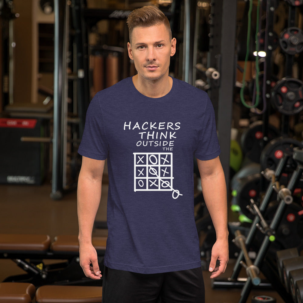 Hackers think outside the box - Short-Sleeve Unisex T-Shirt by DarkByteGear