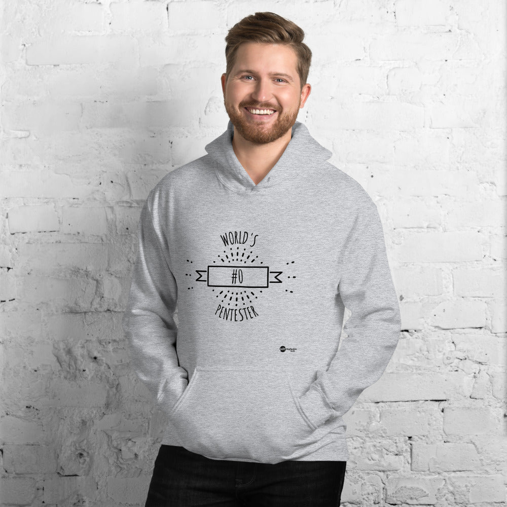 World's #0 Pentester- Unisex Hoodie (black tex) by DarkByteGear