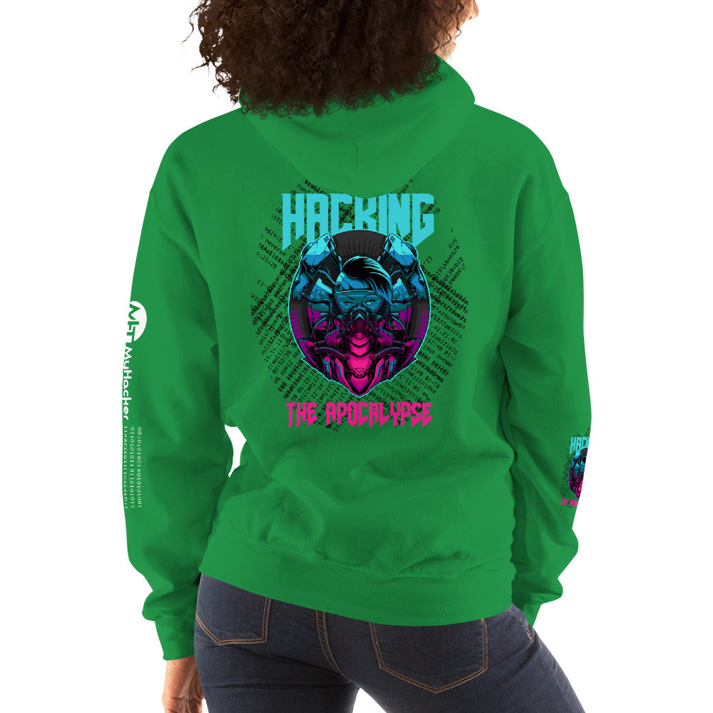 Hacking the apocalypse v1 - Unisex Hoodie (with all sides design) by DarkByteGear