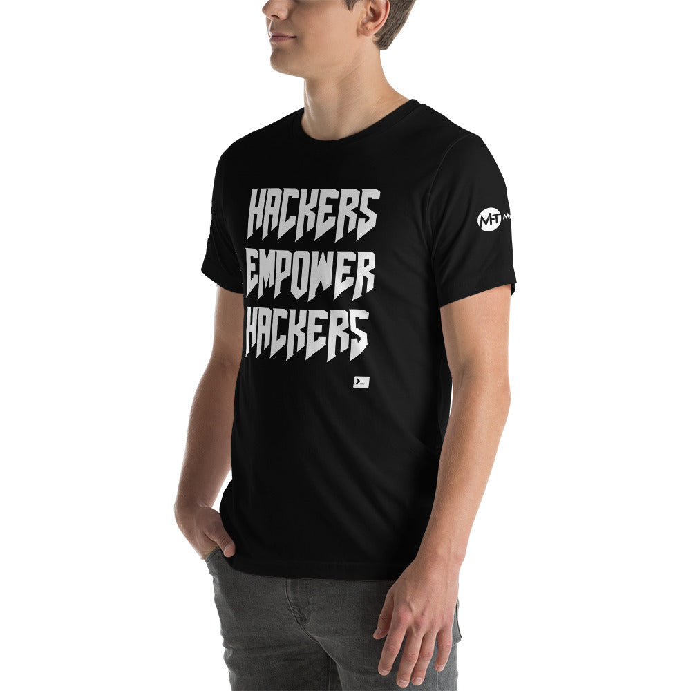 Hackers empower hackers - Short-Sleeve Unisex T-Shirt by DarkByteGear