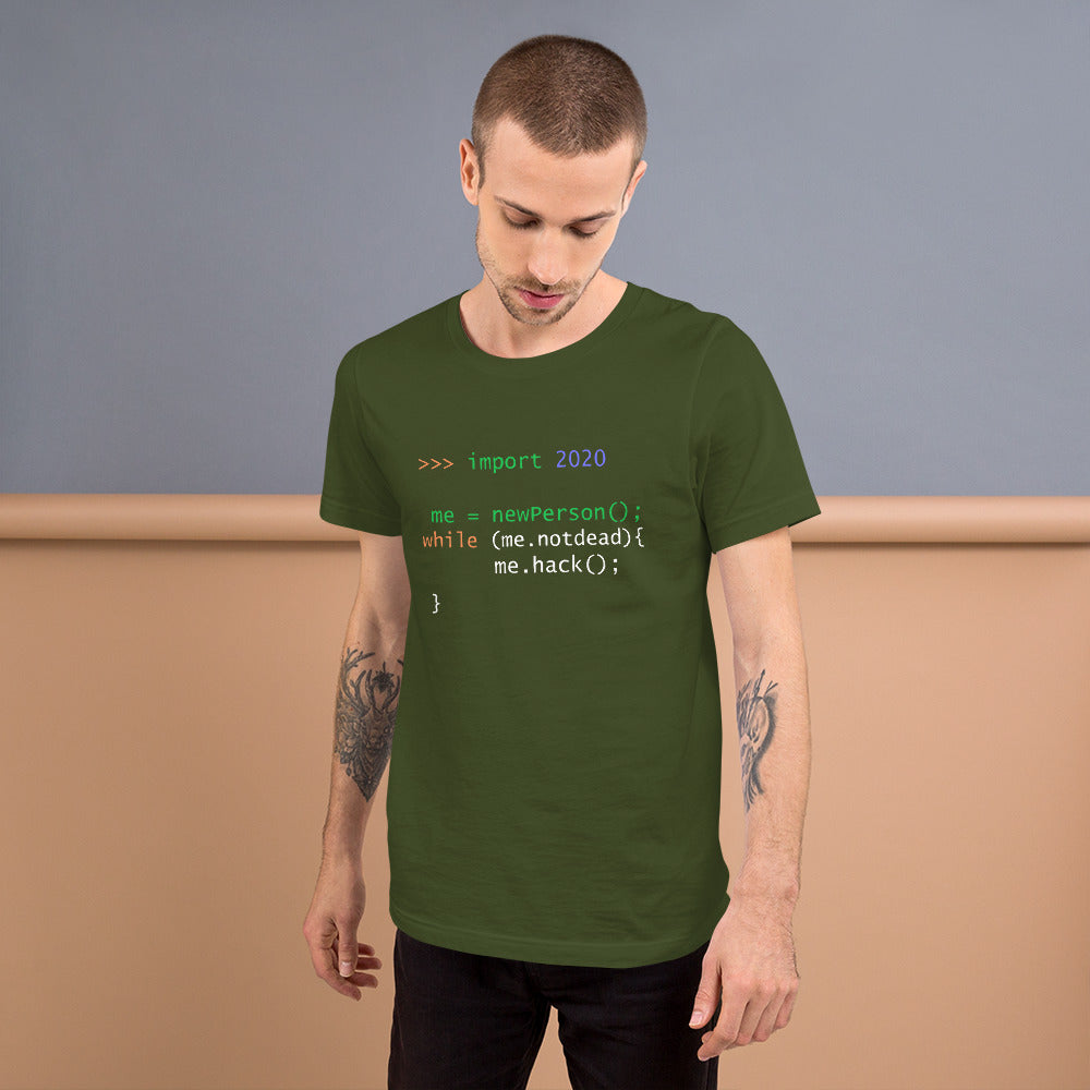 >>> import 2020 me = newPerson(); - Short-Sleeve Unisex T-Shirt by DarkByteGear