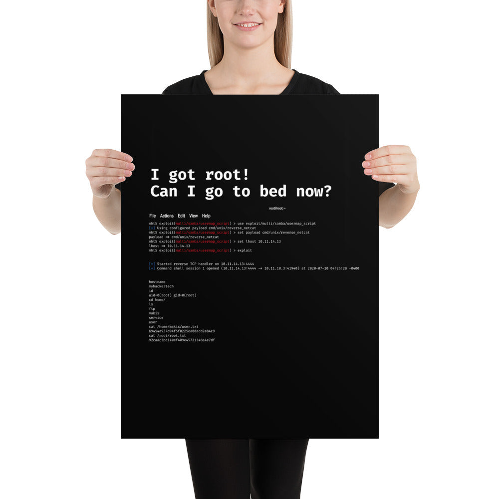 I got root! Can I go to bed now? - Poster by DarkByteGear