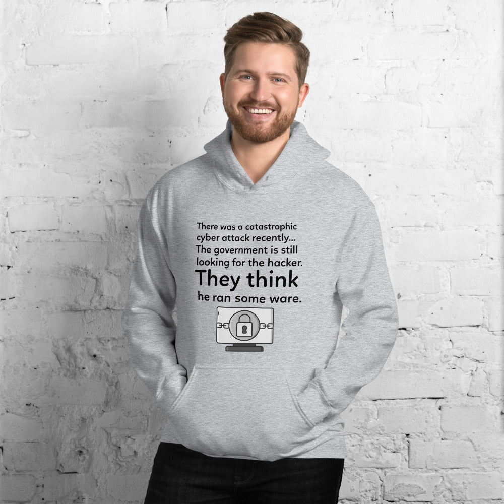 They think he ran some ware - Unisex Hoodie by DarkByteGear