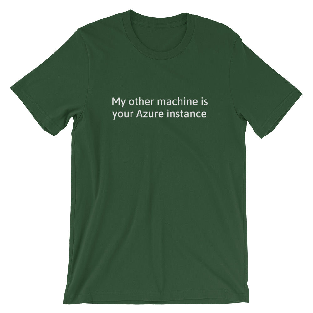 My other machine - Short-Sleeve Unisex T-Shirt (white text) by DarkByteGear