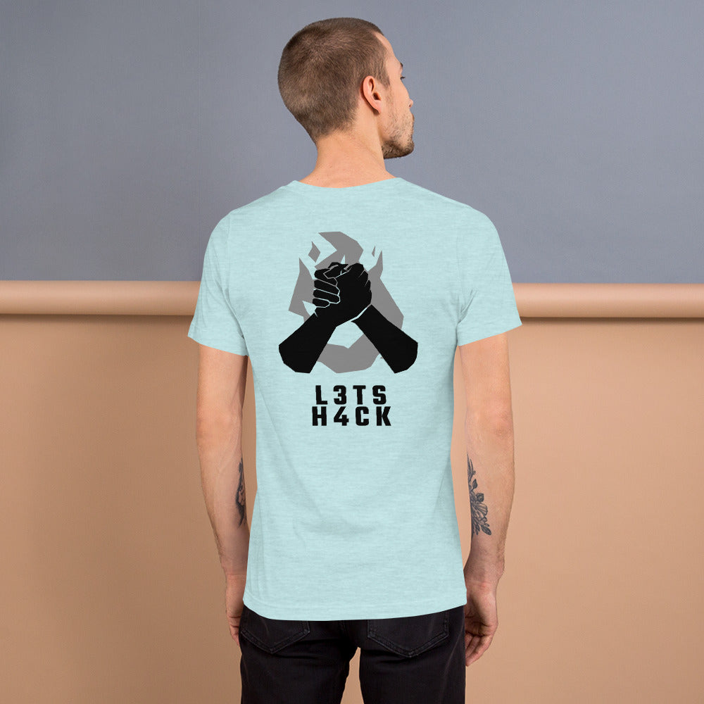 L3ts H4ck - Short-Sleeve Unisex T-Shirt by DarkByteGear