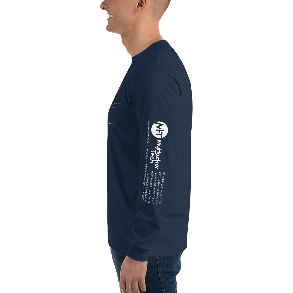 Hacker v3 - Men’s Long Sleeve Shirt by DarkByteGear