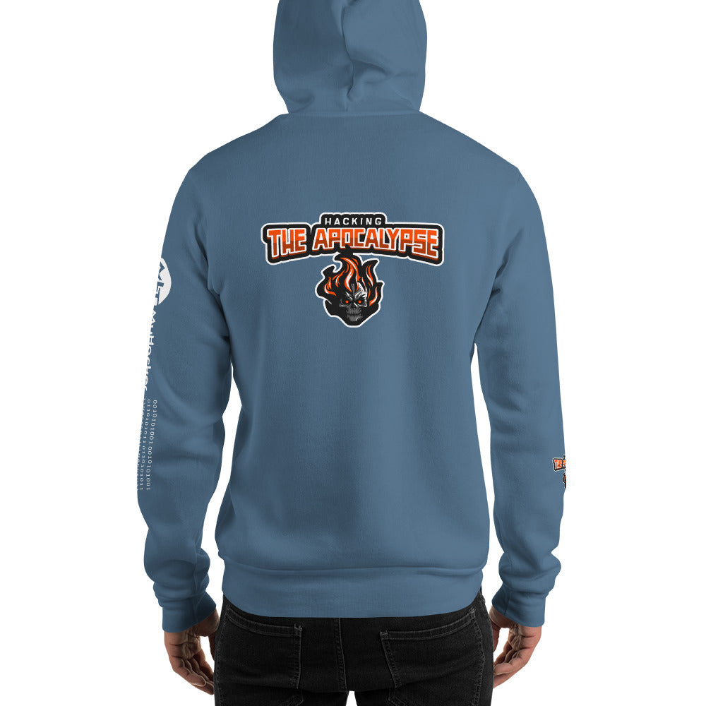 Hacking the apocalypse v1 - Unisex Hoodie (with all sides design) by DarkByteGear