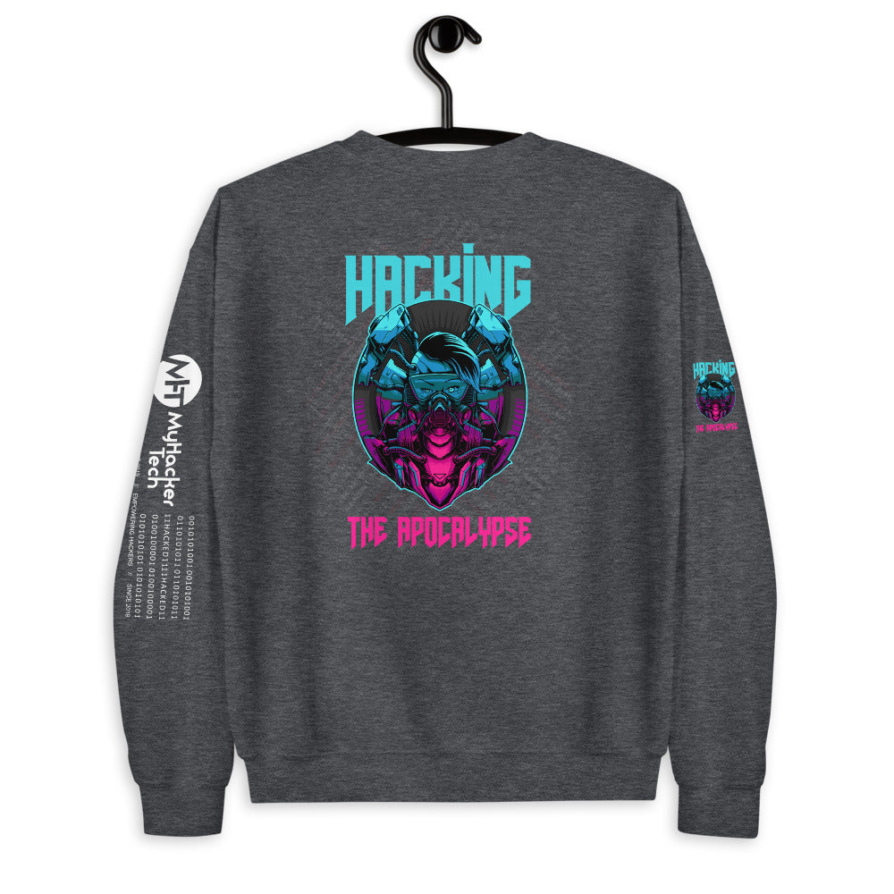 Hacking the apocalypse v2 - Unisex Sweatshirt by DarkByteGear