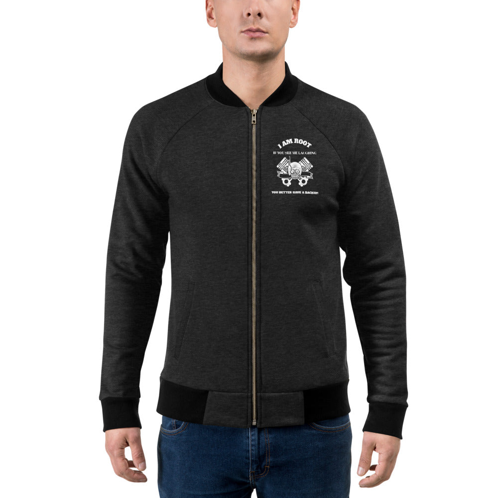 I Am Root If You See Me Laughing You Better Have A Backup - Bomber Jacket by DarkByteGear