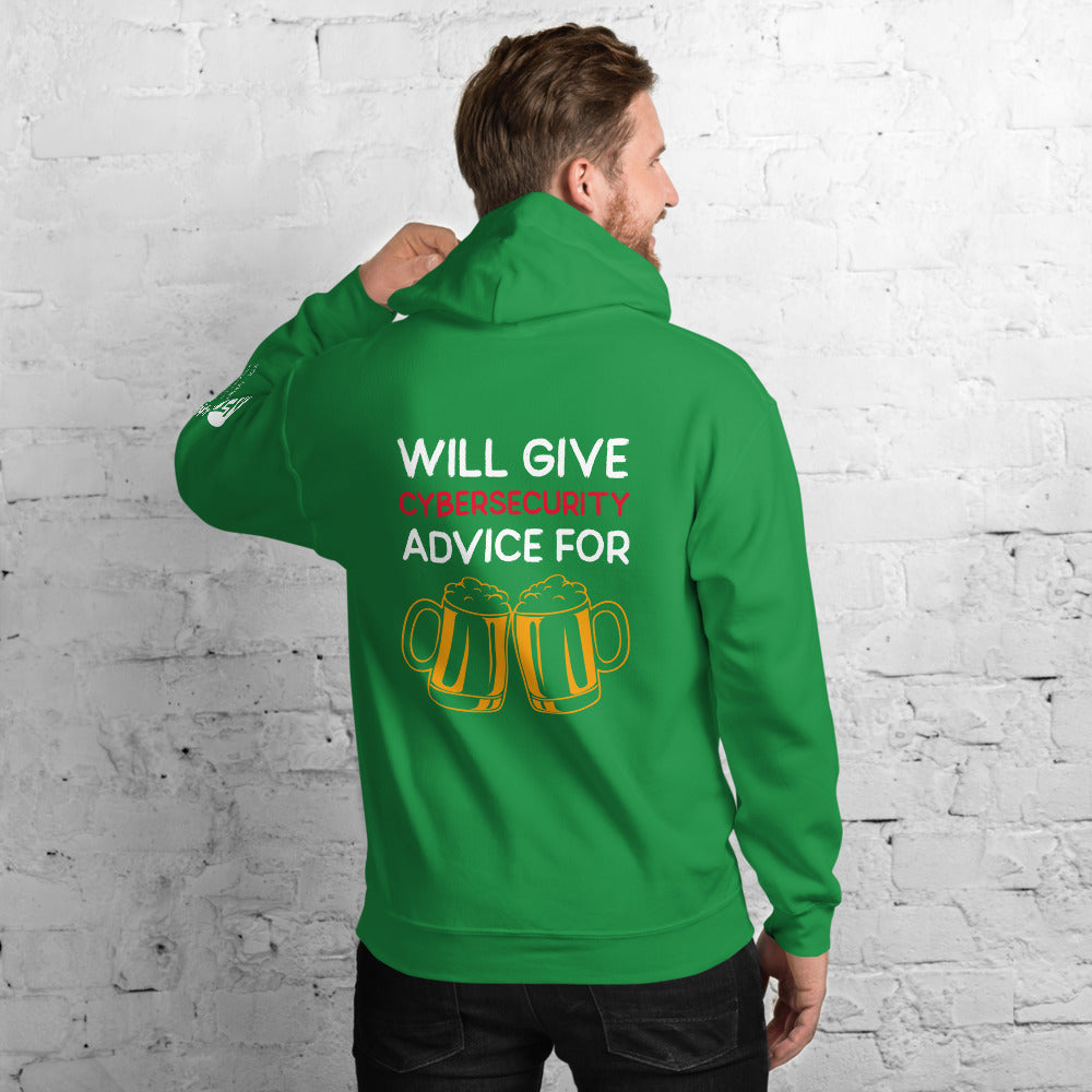 Will give cyber security advice for beer - Unisex Hoodie by DarkByteGear