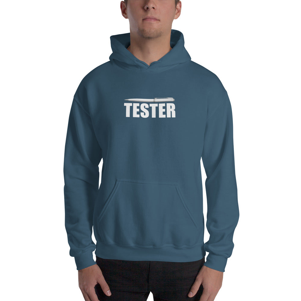 Pentester v5 - Hooded Sweatshirt (white text) by DarkByteGear