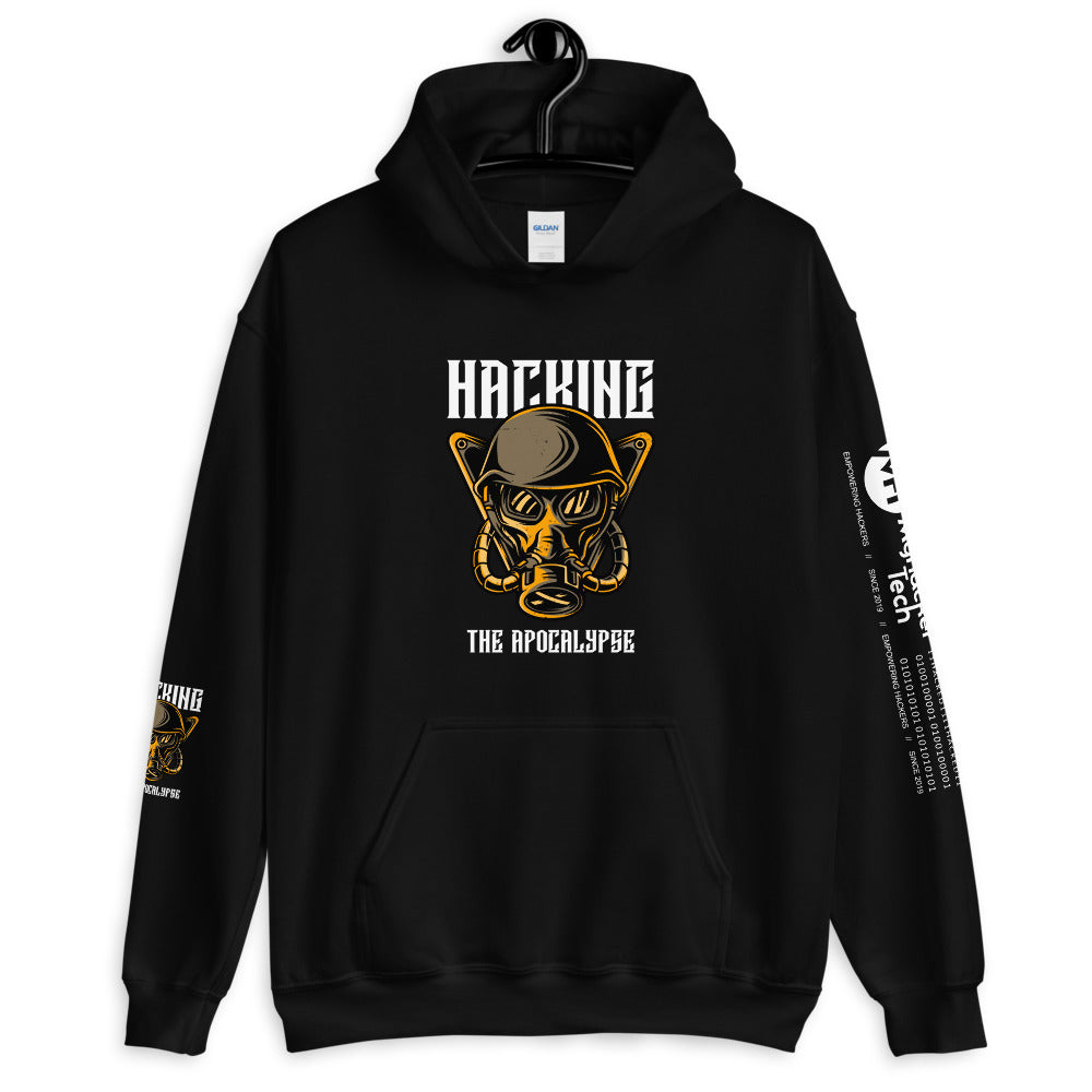 Hacking the apocalypse - Unisex Hoodie (with all sides design) by DarkByteGear