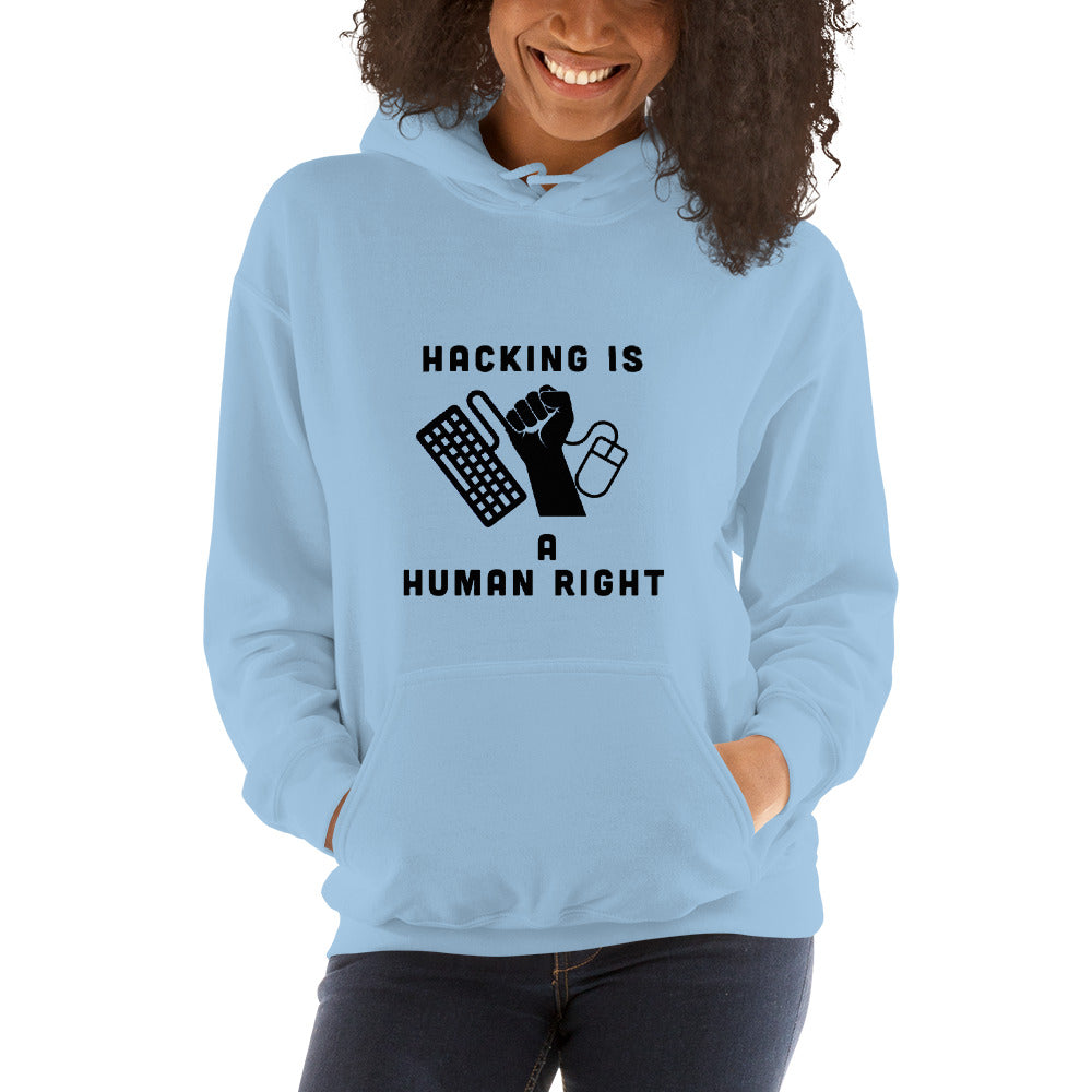 HACKING IS A HUMAN RIGHT - Unisex Hoodie by DarkByteGear