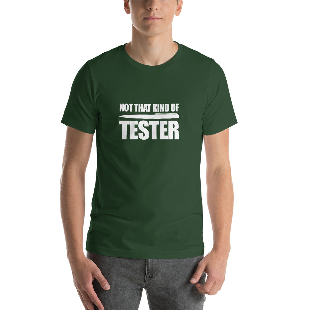 Not that kind of pen tester - Short-Sleeve Unisex T-Shirt (white text) by DarkByteGear