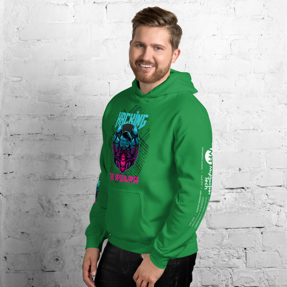 Hacking the apocalypse v1 - Unisex Hoodie (with all sides design) by DarkByteGear