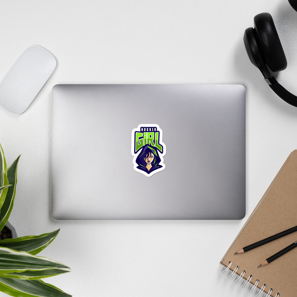 Hackergirl v.1 - Bubble-free stickers by DarkByteGear