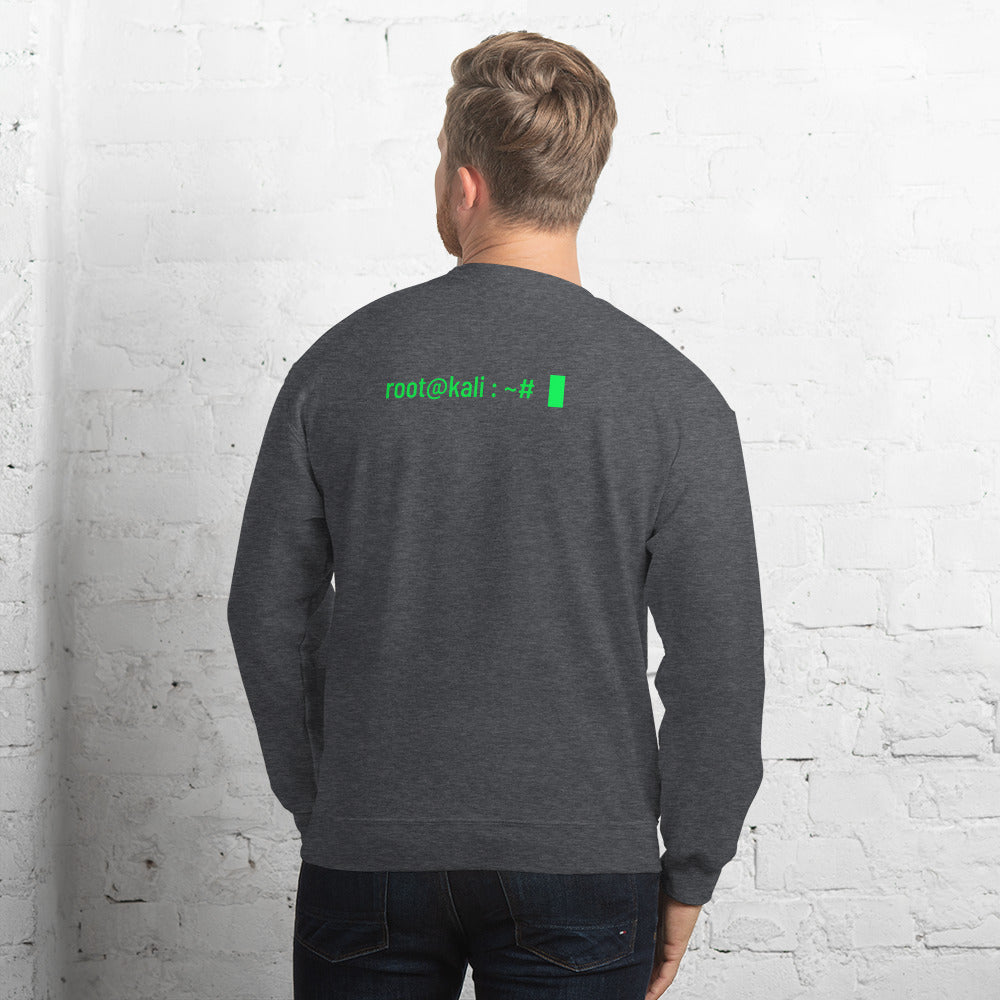 root at kali - Unisex Sweatshirt by DarkByteGear
