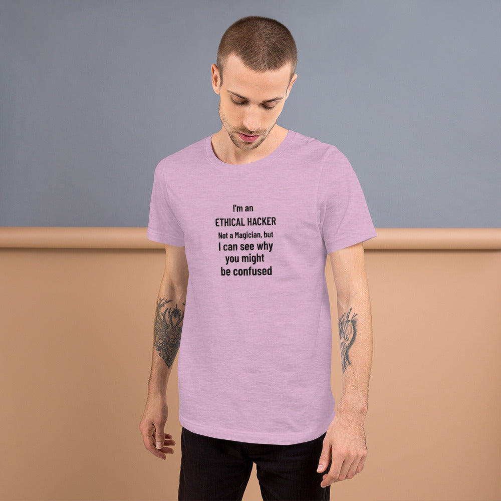 I'm an ethical hacker - Short-Sleeve Unisex T-Shirt by DarkByteGear