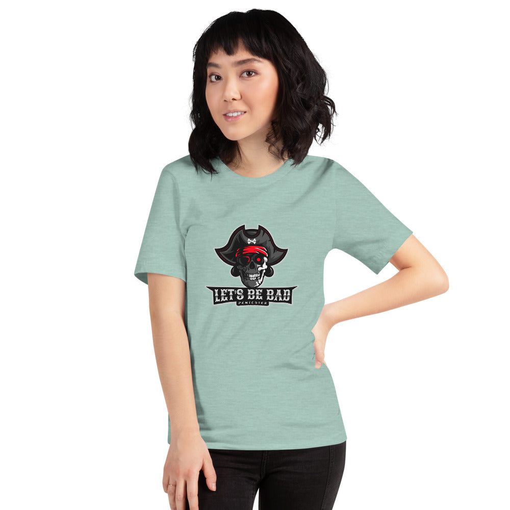 Let's be bad - Short-Sleeve Unisex T-Shirt (white) by DarkByteGear