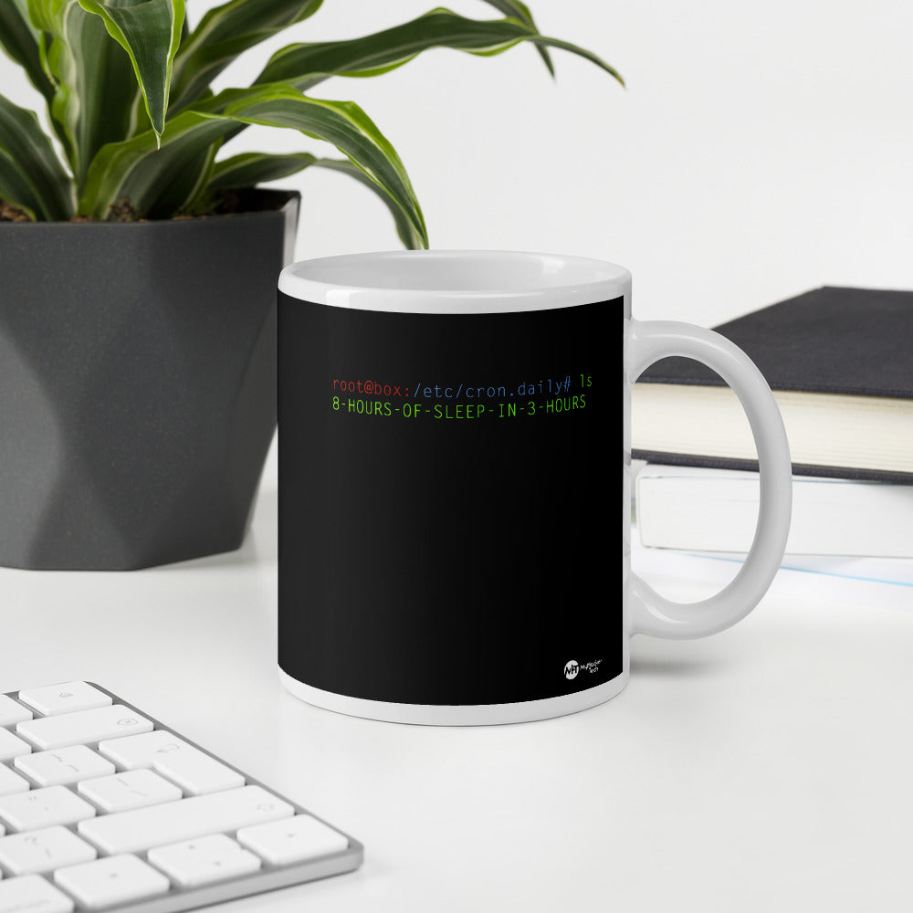 8 hours of sleep in 3 hours - Mug by DarkByteGear