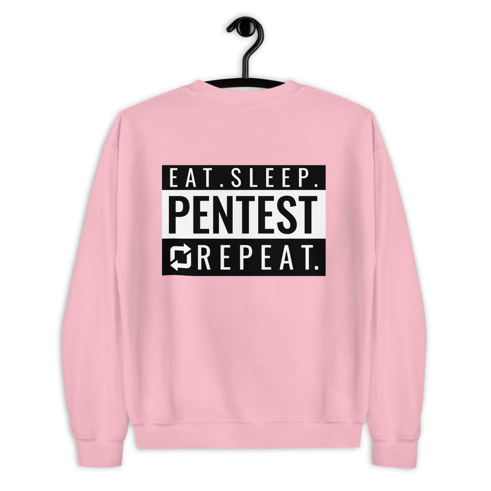Eat sleep pentest repeat - Unisex Sweatshirt by DarkByteGear