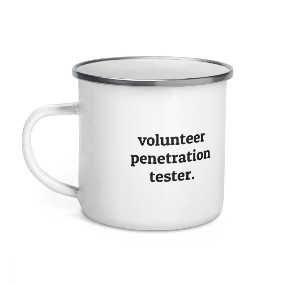 Volunteer penetration tester - Enamel Mug by DarkByteGear