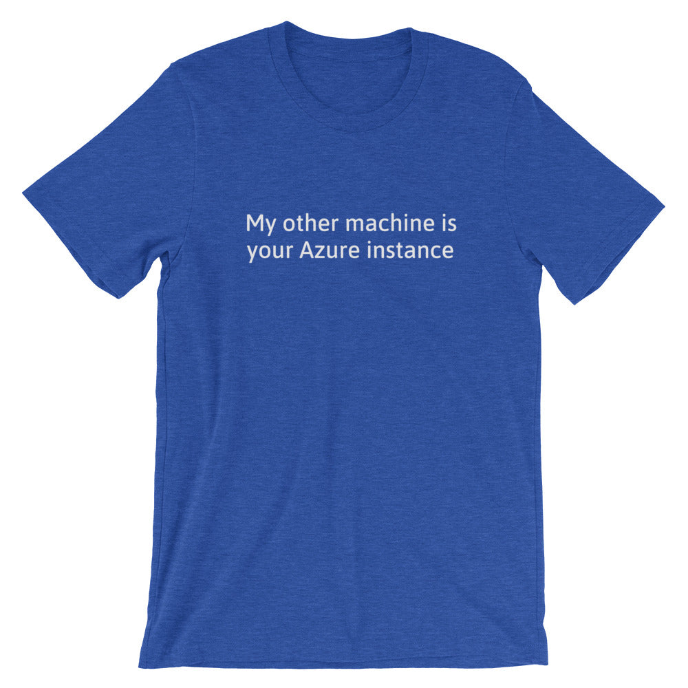 My other machine - Short-Sleeve Unisex T-Shirt (white text) by DarkByteGear