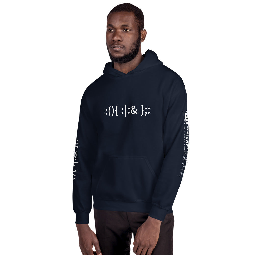 Linux Hackers - Bash Fork Bomb - Unisex Hoodie by DarkByteGear