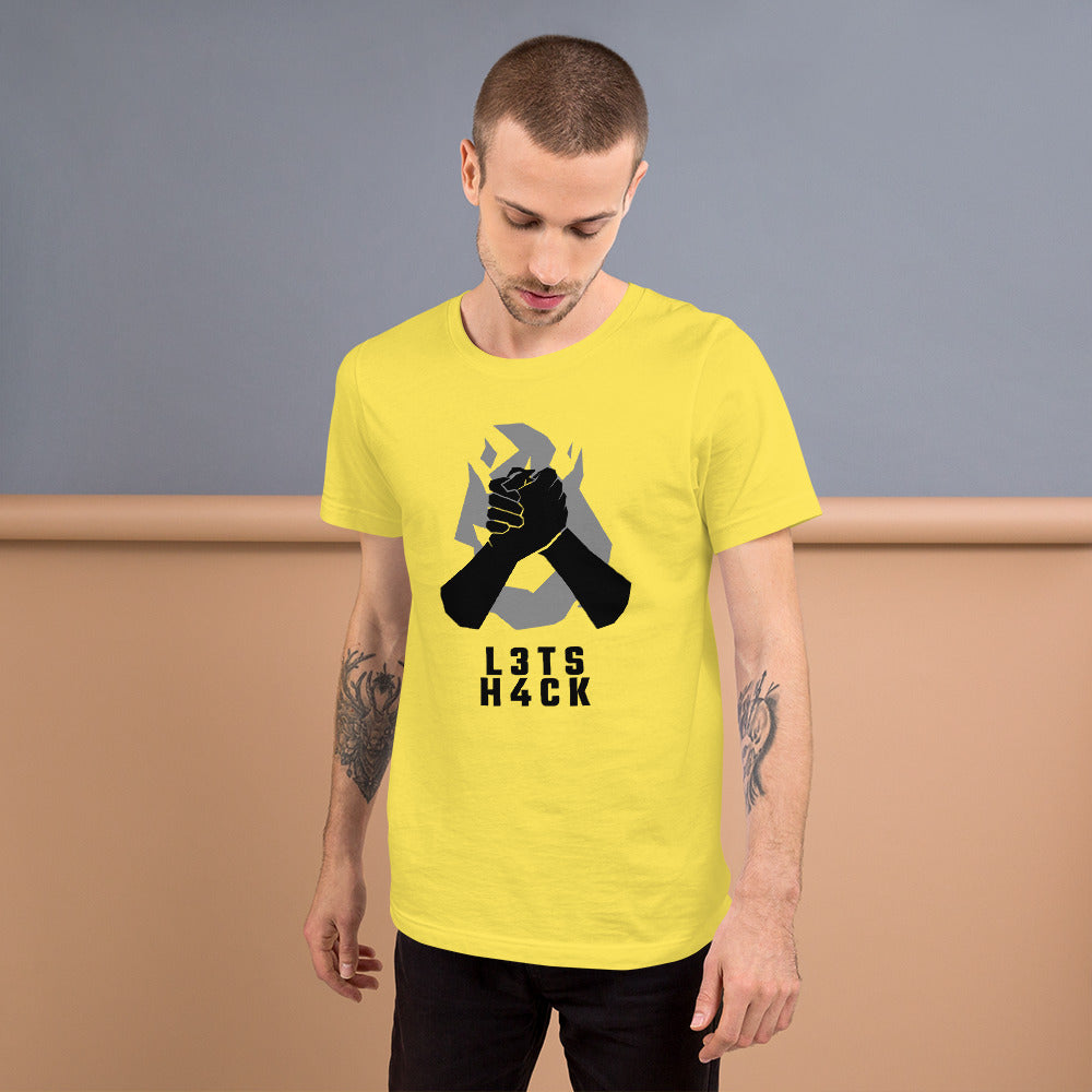 L3ts H4ck - Short-Sleeve Unisex T-Shirt by DarkByteGear