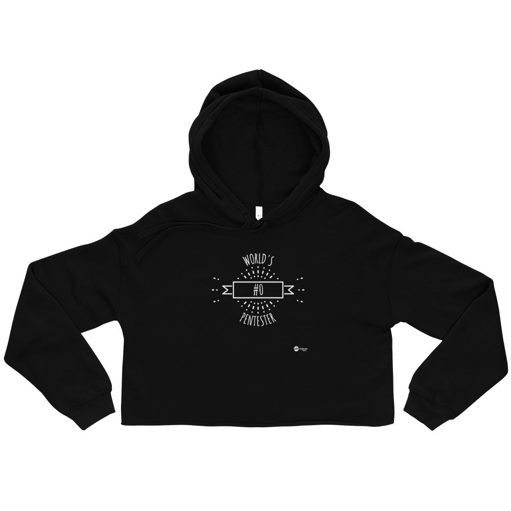 World's #0 Pentester- Crop Hoodie by DarkByteGear