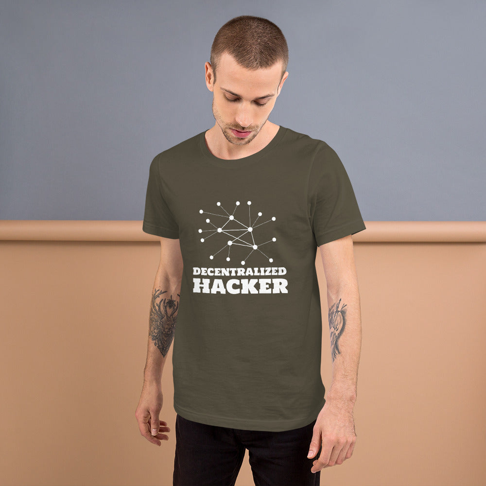 Decentralized Hacker - Short-Sleeve Unisex T-Shirt by DarkByteGear