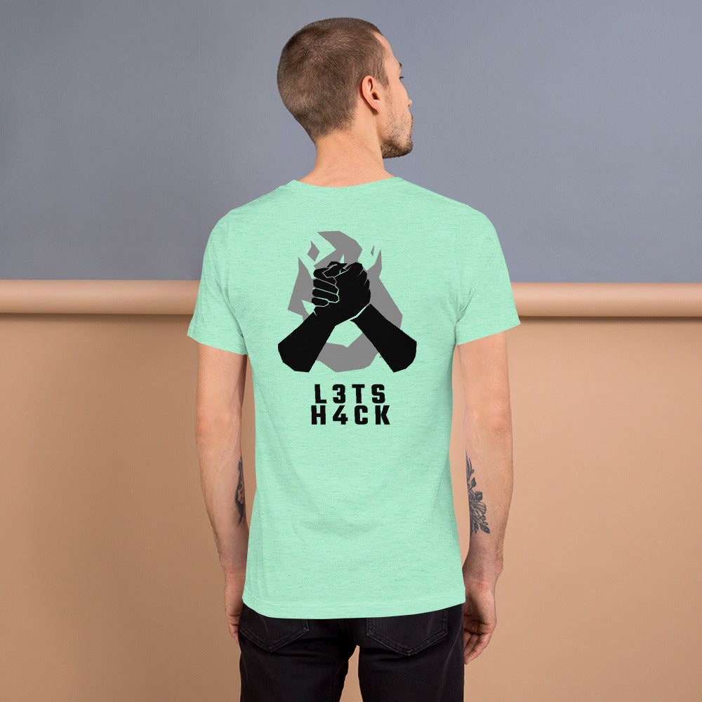 L3ts H4ck - Short-Sleeve Unisex T-Shirt by DarkByteGear