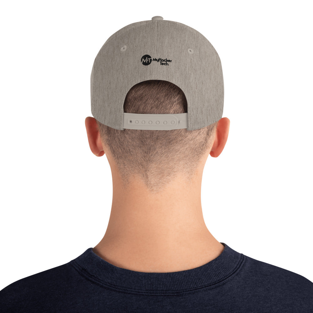 I void warranties - Snapback Hat (black text) by DarkByteGear