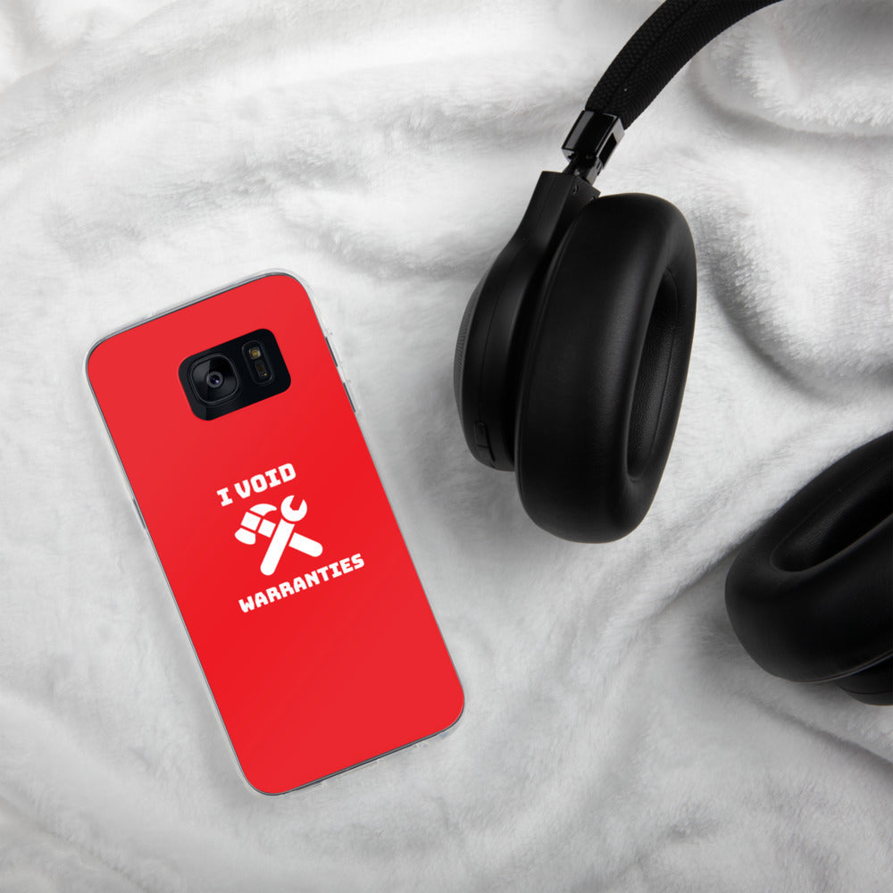 I void warranties - Samsung Case (red) by DarkByteGear
