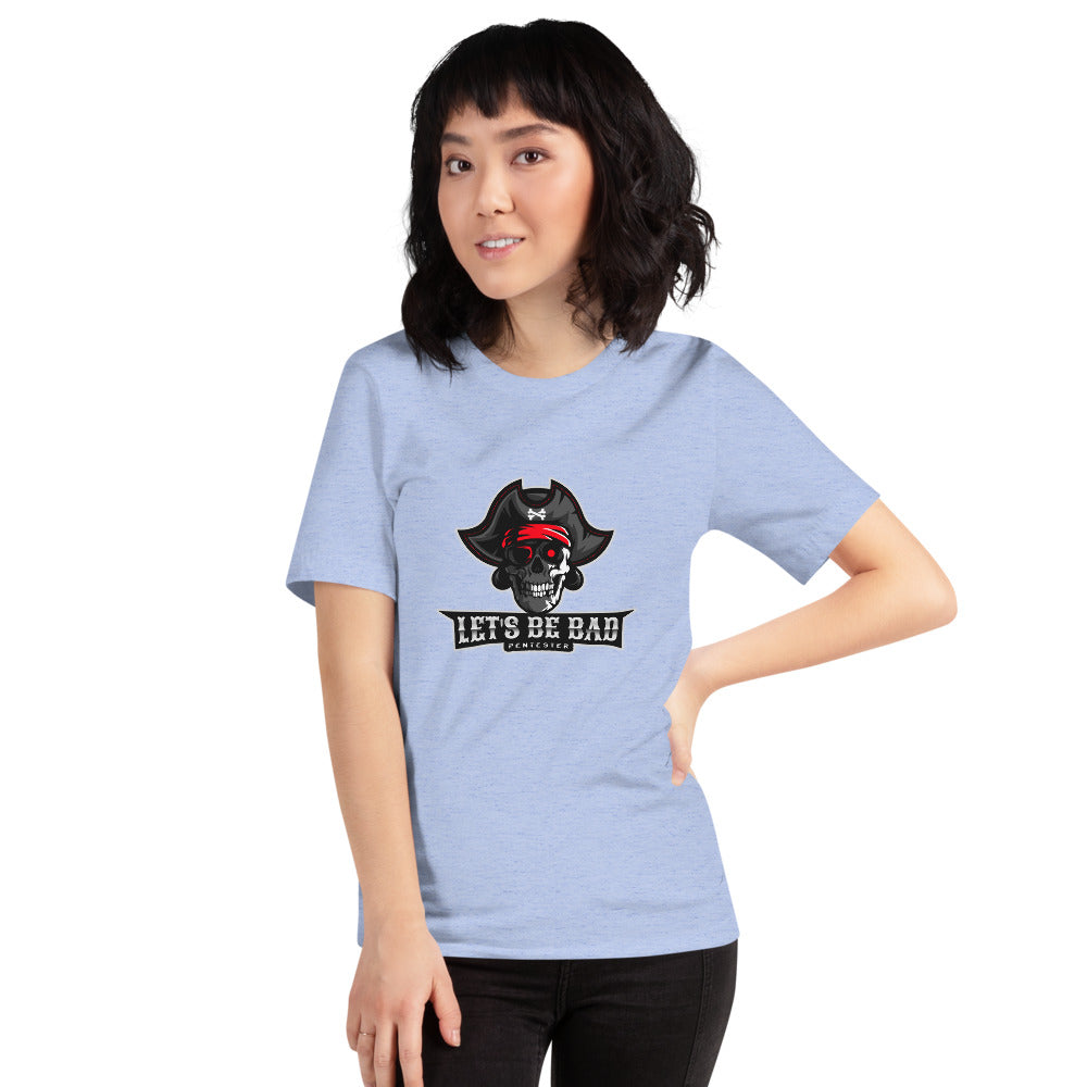 Let's be bad - Short-Sleeve Unisex T-Shirt (white) by DarkByteGear