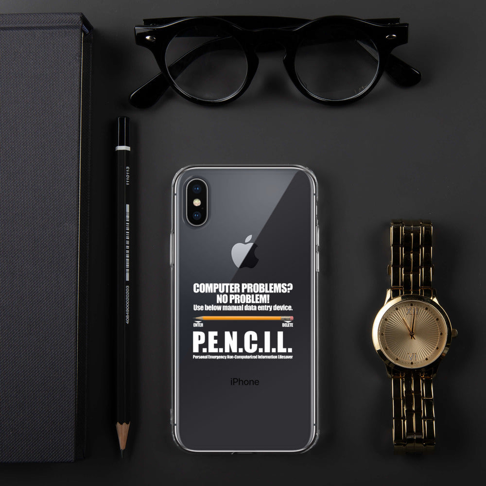 P.E.N.C.I.L. - iPhone Case (white text) by DarkByteGear