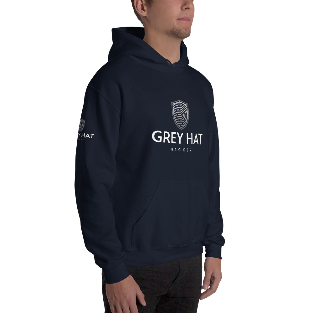 Grey Hat Hacker - Unisex Hoodie by DarkByteGear
