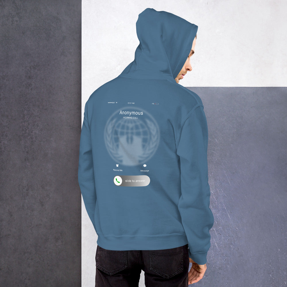 Anonymous incoming call - Unisex Hoodie by DarkByteGear