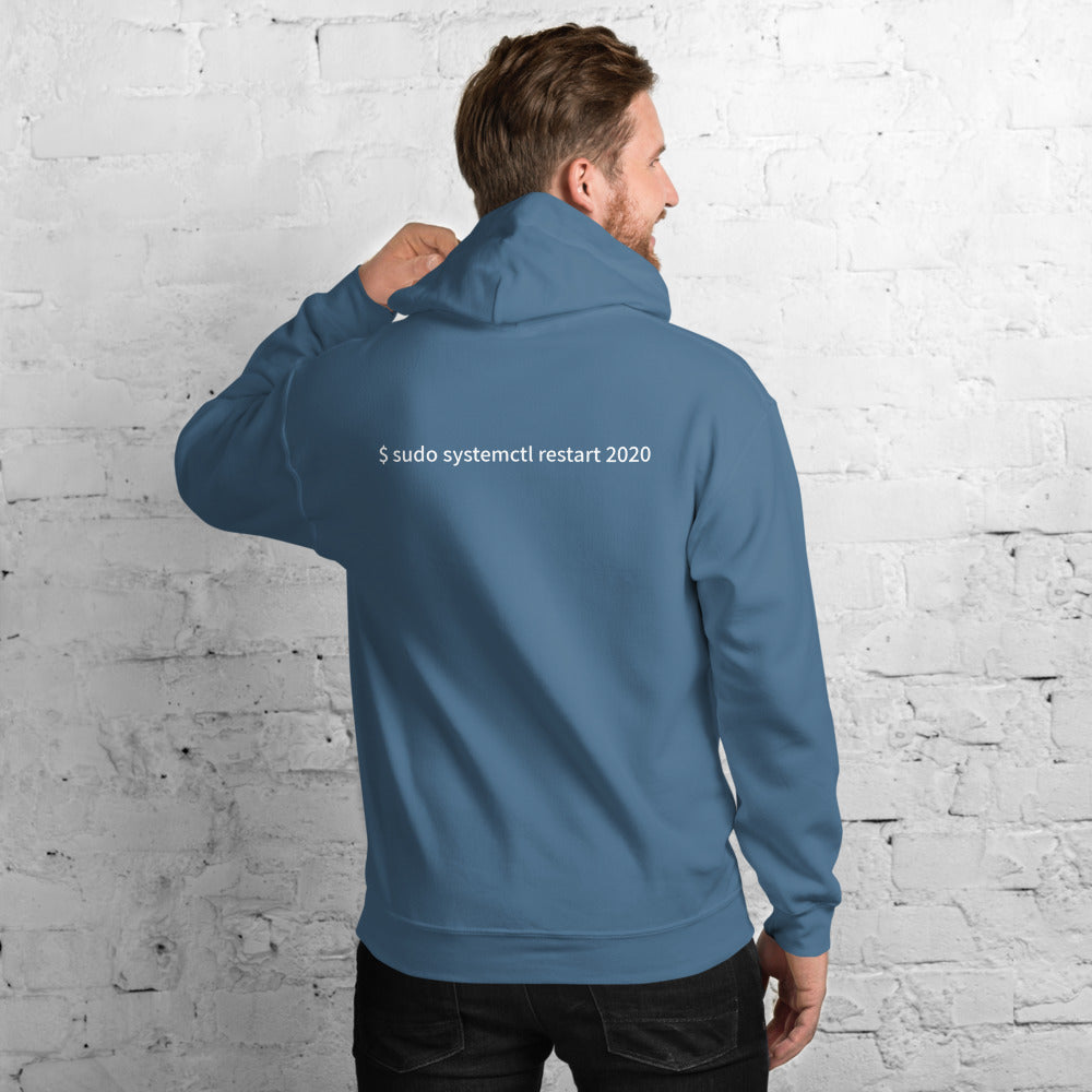$ sudo systemctl restart 2020 - Unisex Hoodie ( with back design) by DarkByteGear