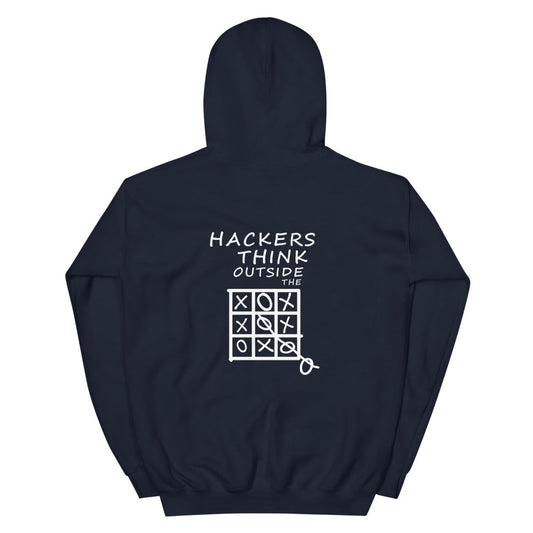 Hackers think outside the box - Unisex Hoodie by DarkByteGear