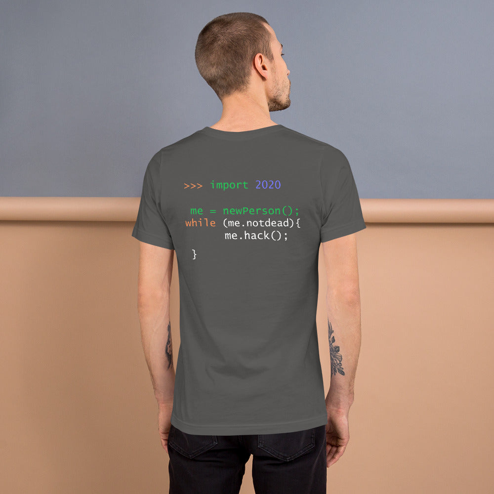 >>> import 2020 me = newPerson(); - Short-Sleeve Unisex T-Shirt by DarkByteGear
