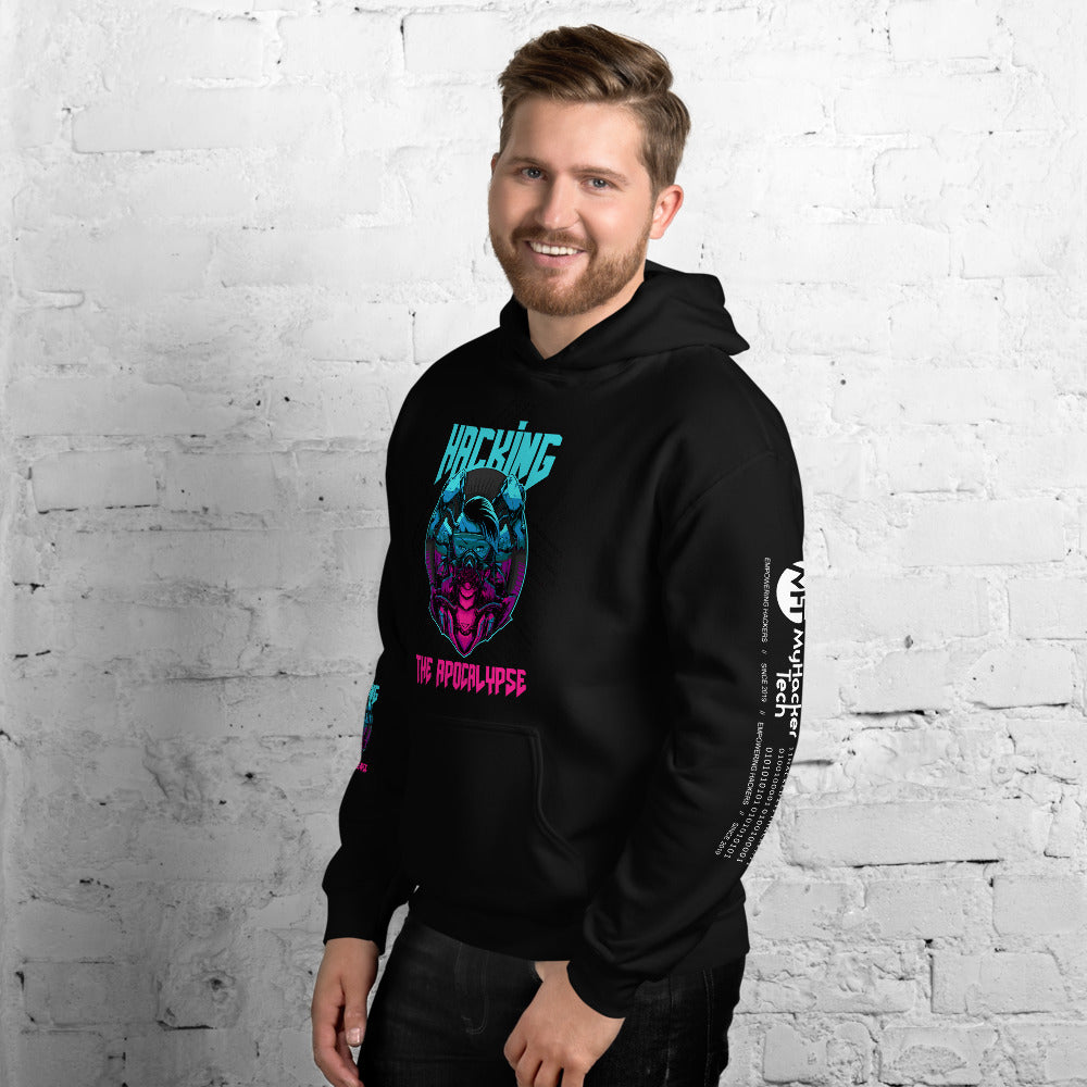 Hacking the apocalypse v1 - Unisex Hoodie (with all sides design) by DarkByteGear