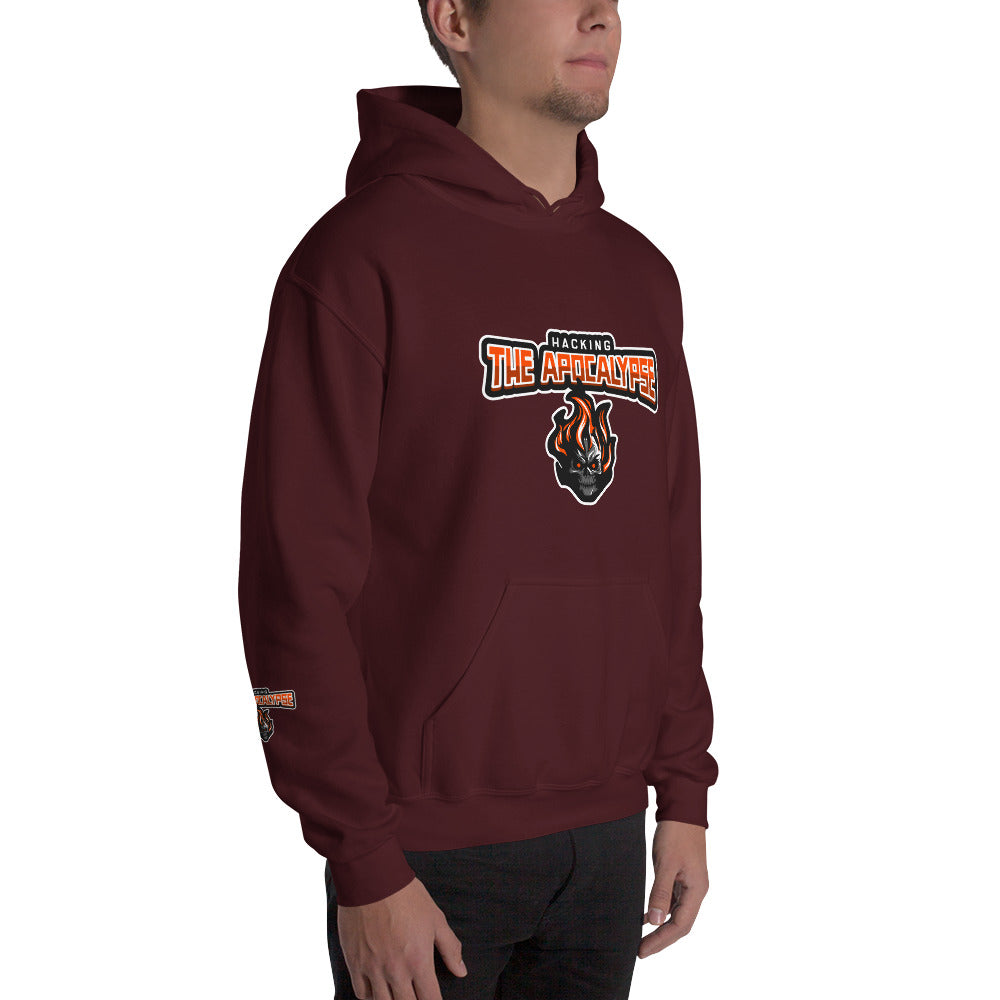 Hacking the apocalypse v1 - Unisex Hoodie (with all sides design) by DarkByteGear