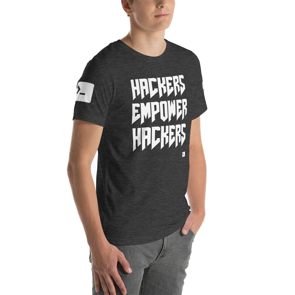 Hackers empower hackers - Short-Sleeve Unisex T-Shirt by DarkByteGear
