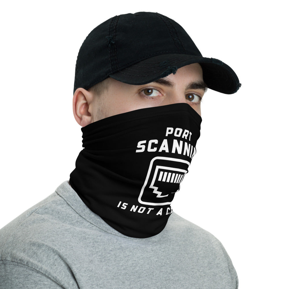 Port scanning is not a crime - Neck Gaiter by DarkByteGear