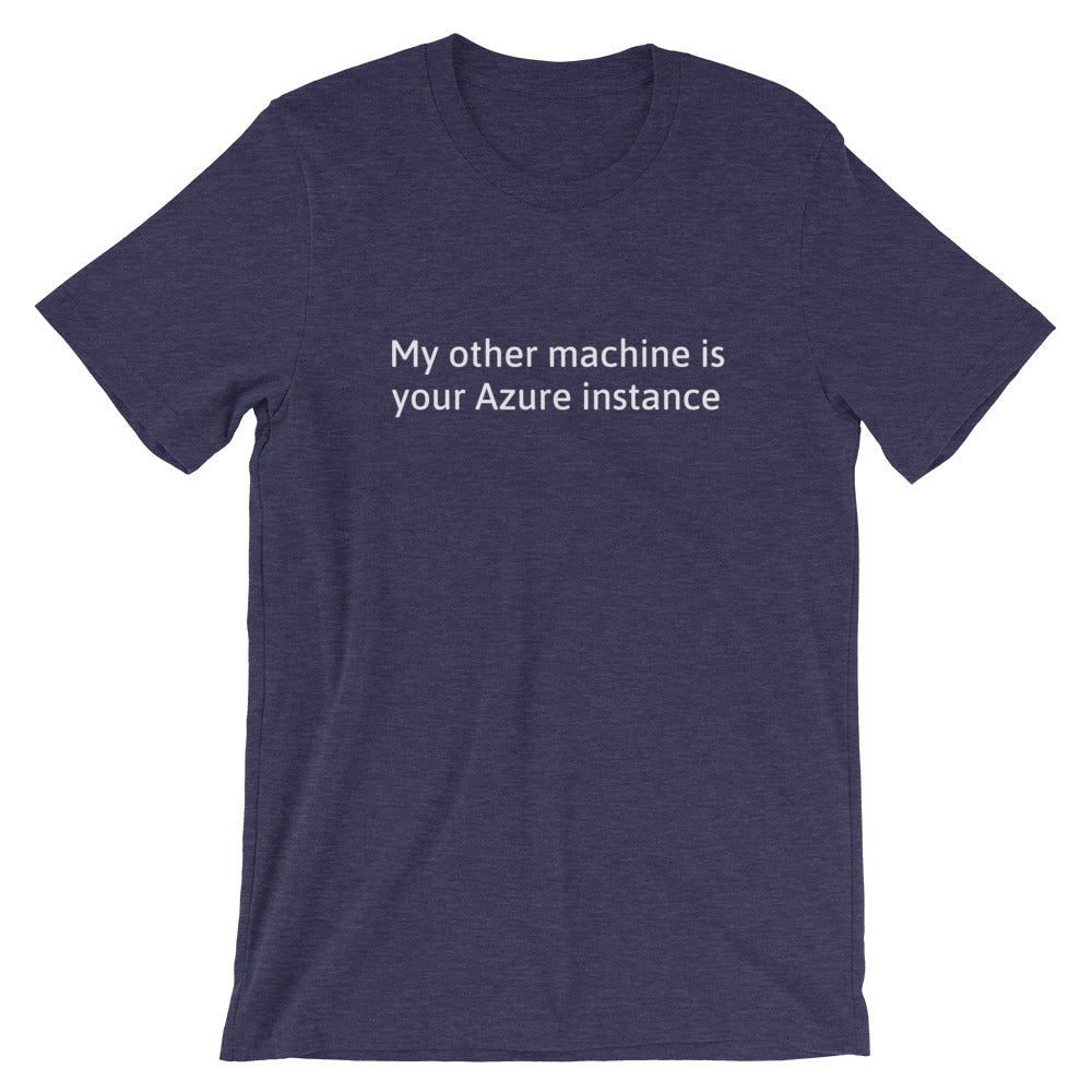 My other machine - Short-Sleeve Unisex T-Shirt (white text) by DarkByteGear