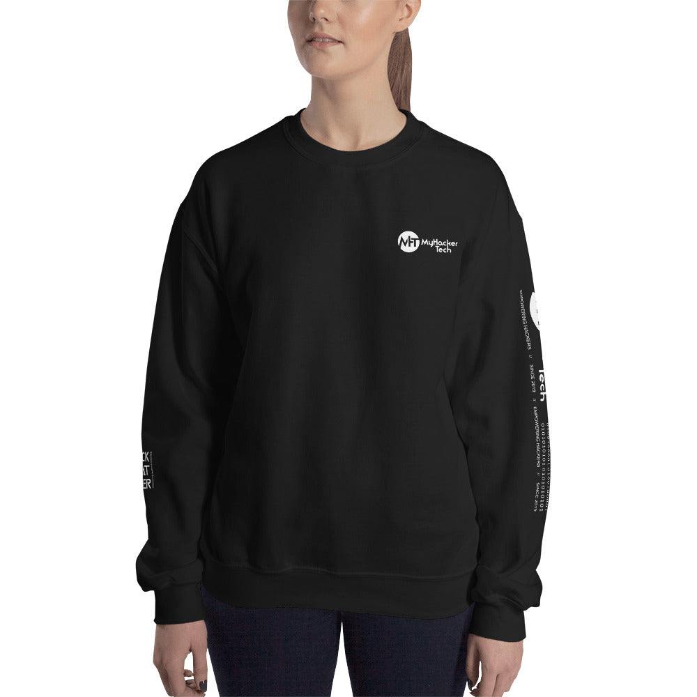 Black Hat Hacker v1 - Unisex Sweatshirt ( all sides print) by DarkByteGear